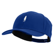 Fishing Bait Icon Embroidered Solid Cotton Twill Prostyle Cap - Royal OSFM