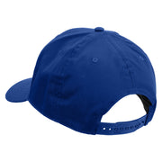 Fishing Bait Icon Embroidered Solid Cotton Twill Prostyle Cap - Royal OSFM