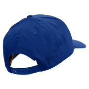 Fishing Bait Icon Embroidered Solid Cotton Twill Prostyle Cap - Royal OSFM