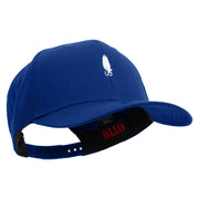 Fishing Bait Icon Embroidered Solid Cotton Twill Prostyle Cap - Royal OSFM