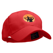 Dad and Son Embroidered New Low Profile Organic Cotton Cap. - Red OSFM