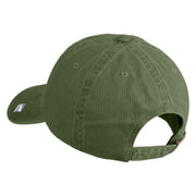 Veteran US Air Force Embroidered Cotton Twill Brass Buckle Cap - Olive OSFM