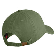 Veteran US Air Force Embroidered Cotton Twill Brass Buckle Cap - Olive OSFM