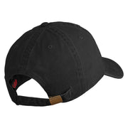 Veteran US Air Force Embroidered Cotton Twill Brass Buckle Cap - Black OSFM