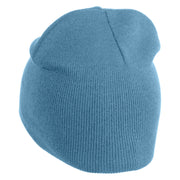 Great Smoky Mountains Embroidered 8" Knit Short Beanie - Light Blue OSFM