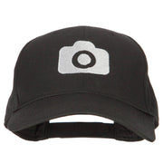 Camera Design Photographer Embroidered Solid Cotton Cap