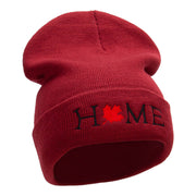 Canada is Home Embroidered 12 Inch Long Knitted Beanie