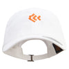 Cool Fish Line Logo Embroidered Dad Style Unstructured Low Profile 6 panel Cotton Cap - White OSFM