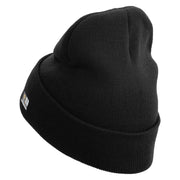 Licensed 173rd Airborne Brigade Combat Team Veteran Embroidered 12 Inch Long Knitted Beanie - Black OSFM