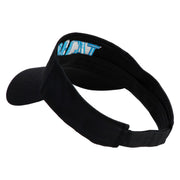 Tahoe Silhouette Embroidered Cotton Twill Visor - Black OSFM