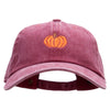 Fall Pumpkin Embroidered Unstructured Cotton Cap