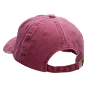 Fall Pumpkin Embroidered Unstructured Cotton Cap