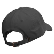 Cool Fish Line Logo Embroidered Dad Style Unstructured Low Profile 6 panel Cotton Cap - Black OSFM