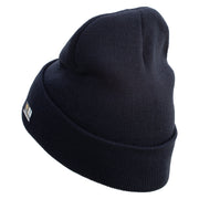 Licensed 173rd Airborne Brigade Combat Team Veteran Embroidered 12 Inch Long Knitted Beanie - Navy OSFM