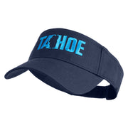 Tahoe Silhouette Embroidered Cotton Twill Visor - Navy OSFM