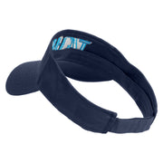 Tahoe Silhouette Embroidered Cotton Twill Visor - Navy OSFM