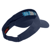 Tahoe Silhouette Embroidered Cotton Twill Visor - Navy OSFM