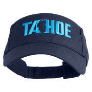 Tahoe Silhouette Embroidered Cotton Twill Visor - Navy OSFM