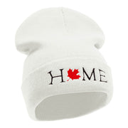 Canada is Home Embroidered 12 Inch Long Knitted Beanie