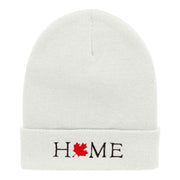 Canada is Home Embroidered 12 Inch Long Knitted Beanie