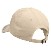 Cool Fish Line Logo Embroidered Dad Style Unstructured Low Profile 6 panel Cotton Cap - Khaki OSFM