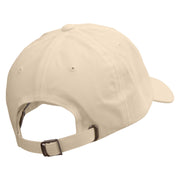 Cool Fish Line Logo Embroidered Dad Style Unstructured Low Profile 6 panel Cotton Cap - Khaki OSFM