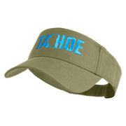 Tahoe Silhouette Embroidered Cotton Twill Visor - Khaki OSFM