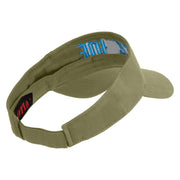 Tahoe Silhouette Embroidered Cotton Twill Visor - Khaki OSFM