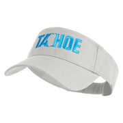 Tahoe Silhouette Embroidered Cotton Twill Visor - White OSFM
