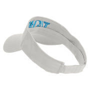Tahoe Silhouette Embroidered Cotton Twill Visor - White OSFM