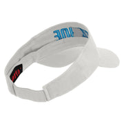 Tahoe Silhouette Embroidered Cotton Twill Visor - White OSFM