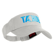 Tahoe Silhouette Embroidered Cotton Twill Visor - White OSFM
