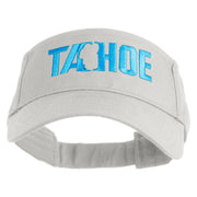 Tahoe Silhouette Embroidered Cotton Twill Visor - White OSFM