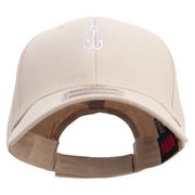 Silver Fishing Bait Icon Embroidered Low Profile Cap - Khaki OSFM