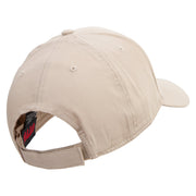 Silver Fishing Bait Icon Embroidered Low Profile Cap - Khaki OSFM