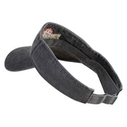 Vintage Yellowstone Embroidered Cotton Twill Visor - Black OSFM