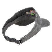 Vintage Yellowstone Embroidered Cotton Twill Visor - Black OSFM