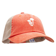 Beech Mushrooms Embroidered Washed Trucker Cap