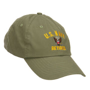 US Navy Retired Military Embroidered Washed Cap