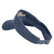 Vintage Yellowstone Embroidered Cotton Twill Visor - Navy OSFM