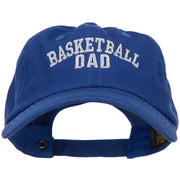 Basketball Dad Embroidered Unstructured Cotton Cap