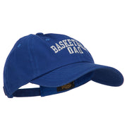 Basketball Dad Embroidered Unstructured Cotton Cap