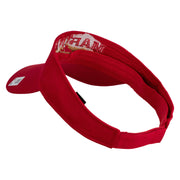 Marines The Few The Proud Design Embroidered Cotton Twill Sun Visor - Red OSFM