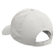 Silver Fishing Bait Icon Embroidered Low Profile Cap - White OSFM