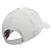 Silver Fishing Bait Icon Embroidered Low Profile Cap - White OSFM