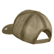 USAF Veteran Embroidered Solid Cotton Twill Mesh Cap - Khaki OSFM