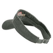 Vintage Yellowstone Embroidered Cotton Twill Visor - Olive OSFM