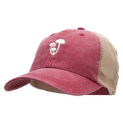 Beech Mushrooms Embroidered Washed Trucker Cap