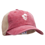 Beech Mushrooms Embroidered Washed Trucker Cap