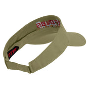 Marines The Few The Proud Design Embroidered Cotton Twill Sun Visor - Khaki OSFM